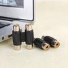 Nový F/F Audio Video Dual RCA spojovací kabel Adaptér Spojovací konektor Zástrčka Female To Female