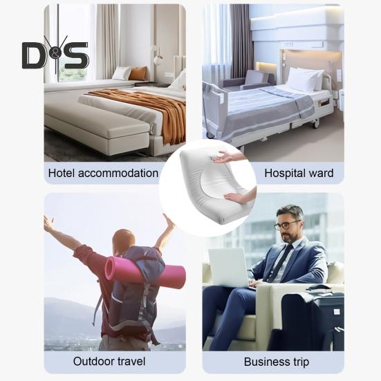 Disposable Pillowcase Solid Color Non-woven Fabric Friction-Free Surface Hair Protection Anti-Wrinkle Pillow Cover Travel Business Trip Hotel Train