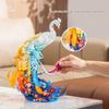 Wild Imagination Blooming Flowers & Peacock Swan Puzzle Assembly Building Blocks for Girls