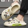 Fashion Man Sandals Beach Summer 2024 Shoes For Men Hole 39 V Number 41 Non-slip Cheap Clearance Korean Style Wholesale Casual Big Size