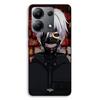 Phone Case - MANIACASE - Xiaomi Redmi Note 13 4G - TPU Silicone - Tokyo Ghoul Pattern (Kaneki) - Black