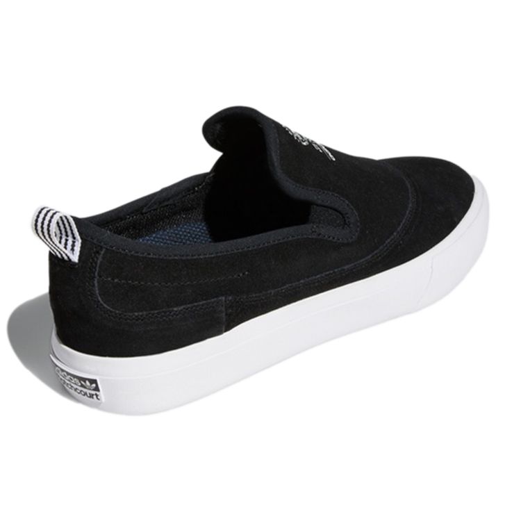 Adidas Originals Matchcourt Suede Comfortable Durable Low-Top Skate Shoes Unisex Sneakers Black EE6369