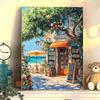 Diy Digital Oil Painting Flower Landscape Filling Coloring Oil Painting Stall Toy Painting