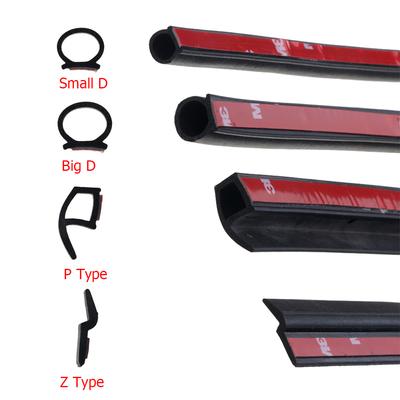 2 Meters Adhesive Automotive EPDM Rubber Seal Strip Noise Insulation Door Seal for Car Window Door Engine Trunk Edge