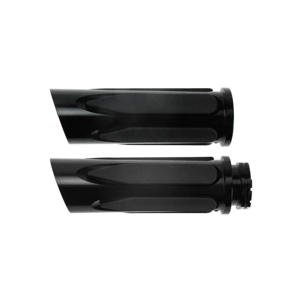 Motorcycle 1'' 25mm Hand Grips Black/Chrome Handlebar for Harley Touring FLHX FLHR Sportster XL Dyna Softail V-Rod Controls