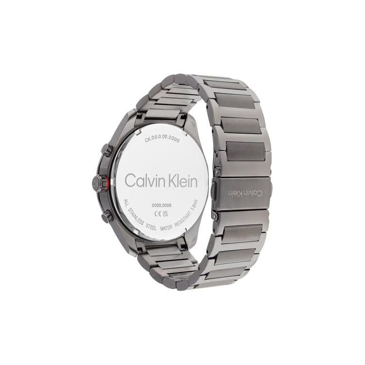 Calvin Klein Quartz Watch Stainless Steel Band 45Mm Gray Dial Water Resistant 30M Men Watches 25200267