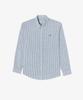LACOSTE Men'S Linen Blend Striped Shirt Ch838E-56G 166