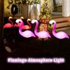 Flamingo Solar Garden Lights Outdoor Decor Waterproof Lawn Light Pathways Patio Decoration Stake Lights Holiday Supplies