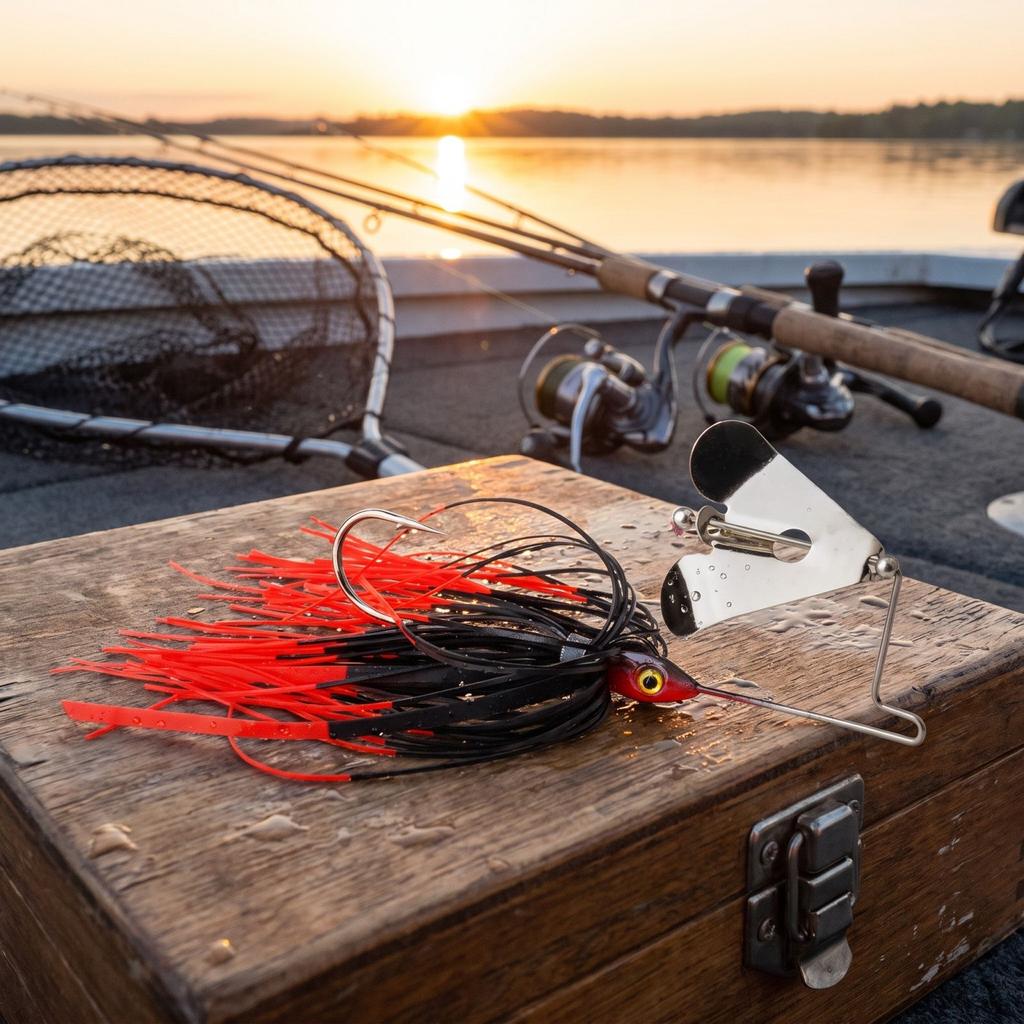Composite Spinnerbait with Rotating and for Fishing