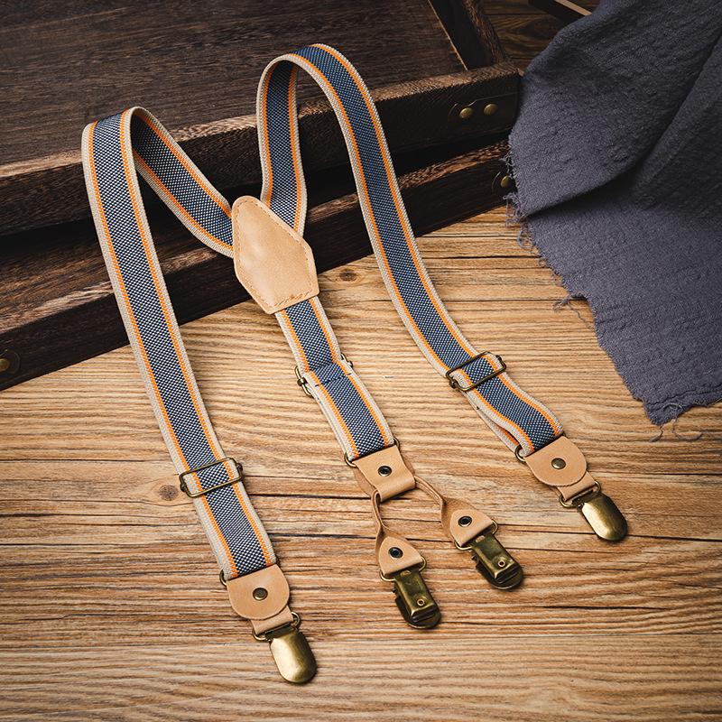 Children s Retro Y-shaped Non-slip Elastic Suspenders