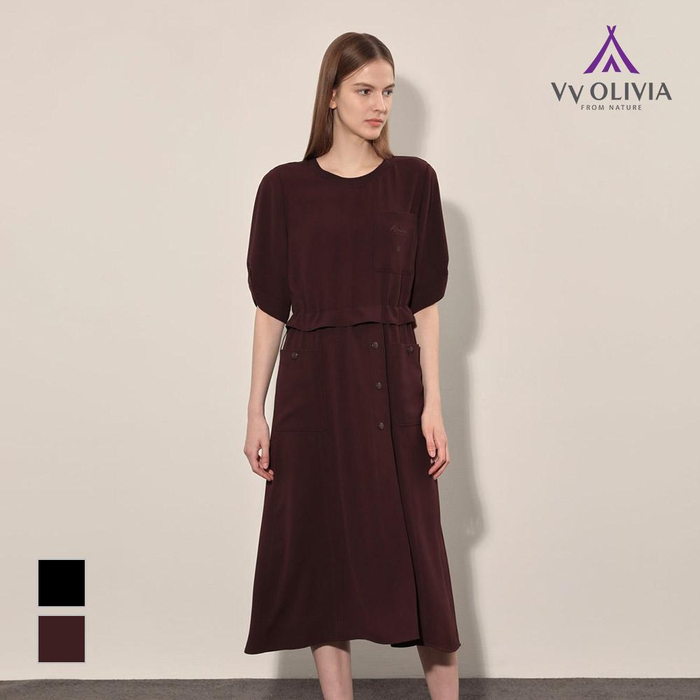 VVOLIVIA Knit Collar String Dress_Vvcoa4F7261