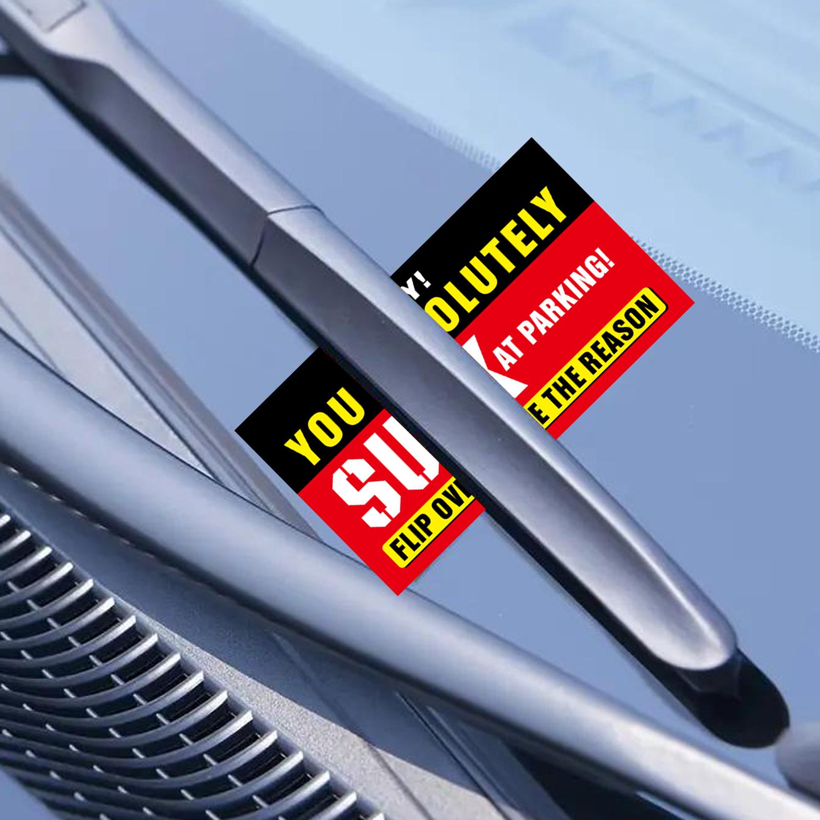 Ты ужасно паркуешься Карточки 50 шт. 5x9 см Розыгрыш Парковочные Наклейки Разные Причины Забавные Карточки о Нарушении Для Розыгрыша Собственности CHINA
