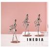 Retro Ironwork Band Ornament Metal Electroplating Mini Music Minimalist Guitar Violin Decoration Handicraft Classical Gift