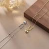 YFN Women's Trendy 925 Silver Heart Pendant Necklace Rhodium Plated Choker for Weddings Engagements Parties