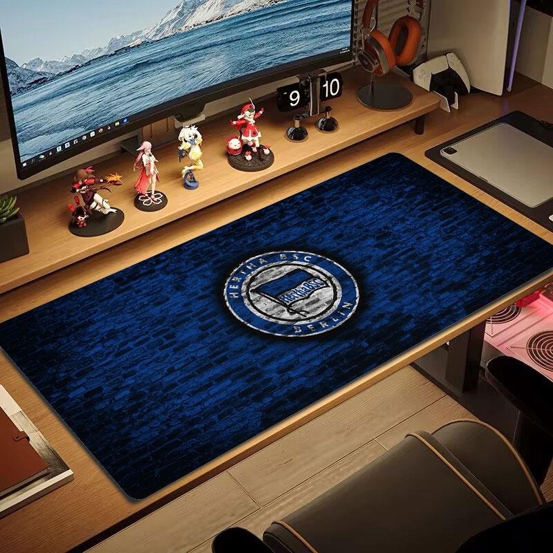 Hertha BSC Large Size Mouse Pad Large Gaming Table Cushion Non-slip Laptop Tablet Big Mousepad XXL Mat Mini PC Playmat With Lock edge
