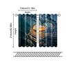2 Stück, Filtervorhänge (ausgenommen Stangen, unbeweglich, ohne Batterien) Sonnenuntergang Ozeanwelle zur Verwendung in Schlafzimmern und Wohnzimmern