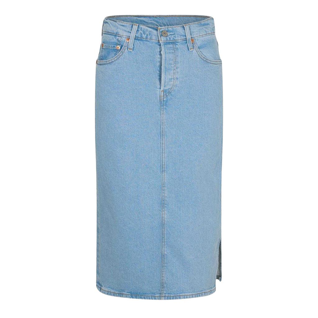 Levis Damen Midirock mit seitlichem Schlitz