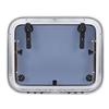 Marine Hatch Porthole Window 17 X 21in Square Heavy Duty Aluminum Alloy Deck Hatch Window with Support Rod and Handle for Yacht RV