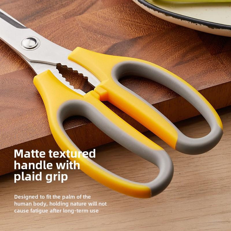 Stainless steel barbecue scissors for chicken cutlet and steak, kitchen multi-function food scissors
