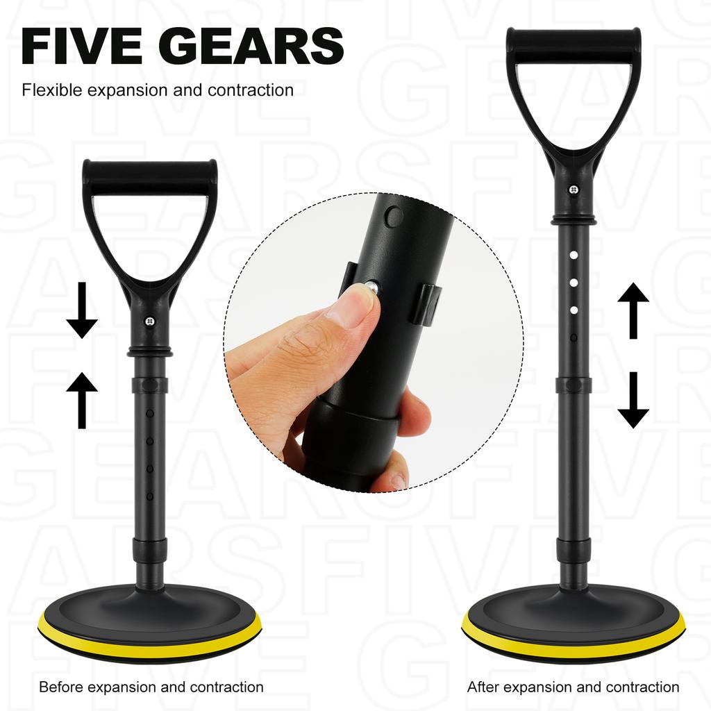 Mobility Tool Adjustable Standing Aid Device to Help Get Up from Floor Lift Assists for Elderly 5 Height Levels with 7Inch Base