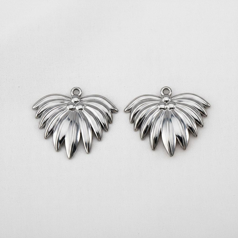 

2Pcs Stainless Steel Gold Plated PVD Charms Leaf Vintage Leave for DIY Necklace Earrings Jewelry Making Accessories Wholesale