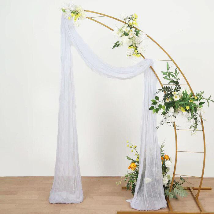 Gauze Wedding Arch Draping Fabric,Cheesecloth Ceiling Drapes for Wedding Ceremony Party Baby Shower Christmas Decoration