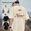 Baleno Men's Trendy Heavyweight Letter Print Cotton T-Shirt