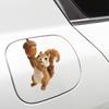 Cartoon Painted 3D Realistic Squirrel Car Fuel Tank Beautification Decoration Sticker