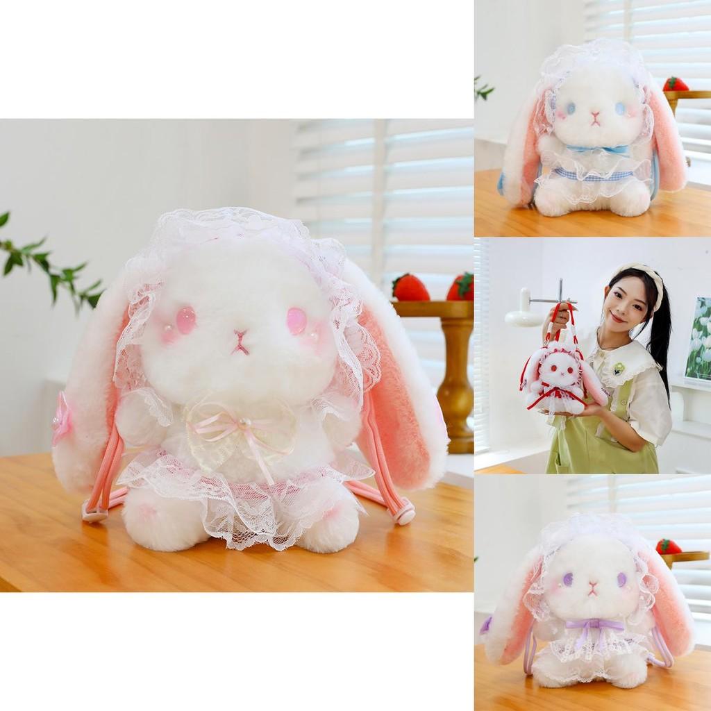 Lolita-Stil Plüschhase Umhängetasche Mit Cartoon-Design Für Mädchen Und Kinder