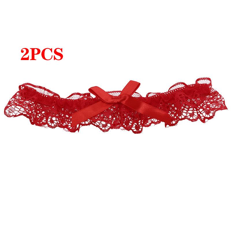 Women Bow Leg Ring Sexy Lingerie Lace Garter Belt Bowknot Leg Loop Wedding Garters Bridal Cosplay Fashion Stocking Thigh Ring