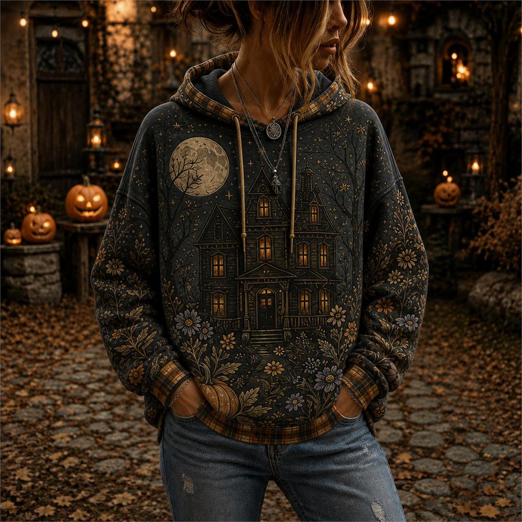 Unisex Halloween T-Shirt with Cute Pumpkin All Over Print for Men and Women Holiday Party