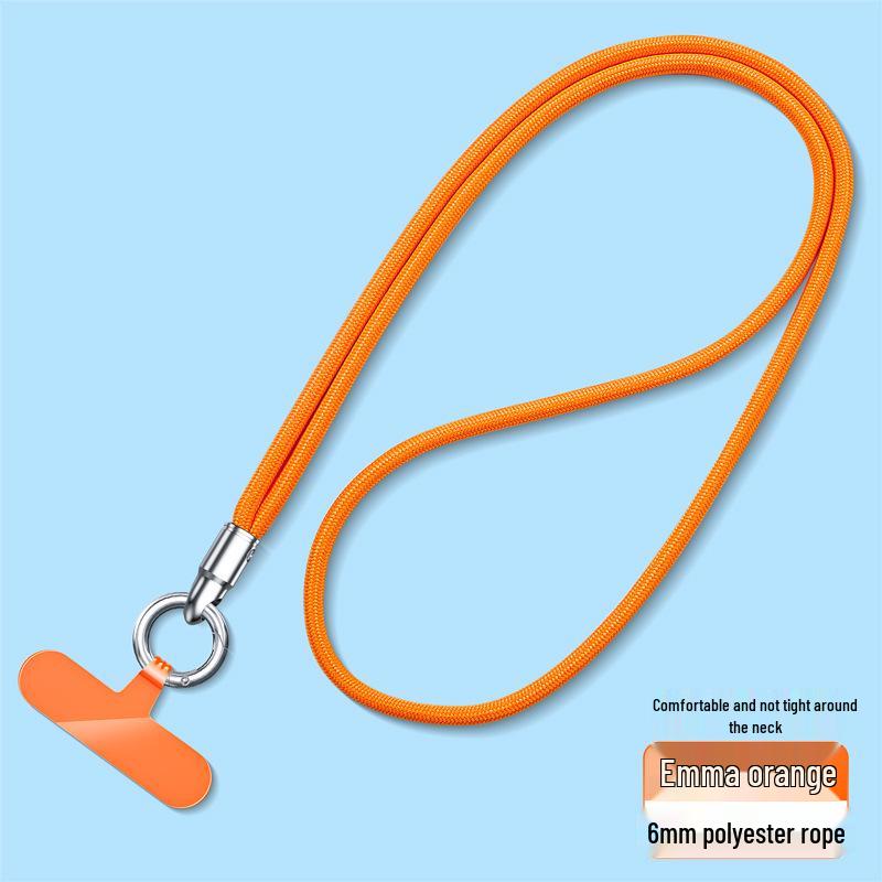Wrist and Neck Mobile Phone Lanyard with Finger Ring and Anti-Drop Strap