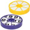 Pack 2 HEPA Filters for Dyson Vacuum Cleaner DC05 DC08 DC08T DC08TW - Motor Filter H + Washable Pre-filter