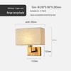 American Style LED Wall-Mounted Bedroom Lamp with Fabric Shade for Reading and Mobile Use