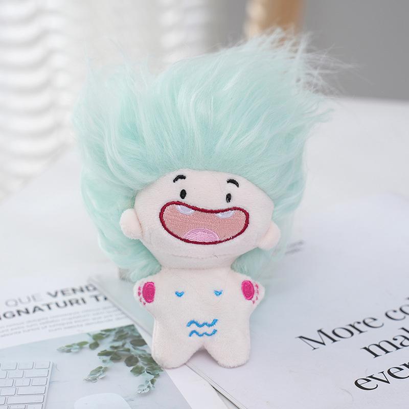 Funny Doll Plush Keychain Soft Stuffed Key Ring Bag Charms Car Key Accessories