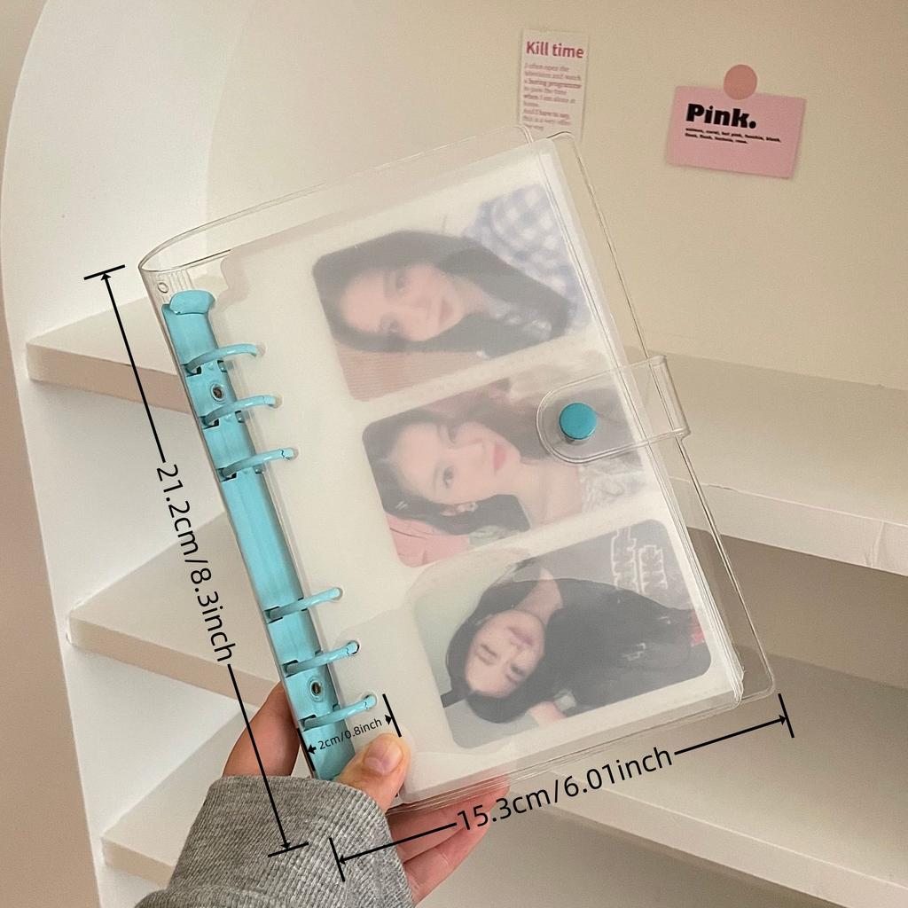 A6 Transparente PVC Hülle Loseblatt Kpop Idol Kartenalbum Aufbewahrungsbuch Ordner Pocards Tagebuch Notizbuch Hülle Schulbedarf Qualität