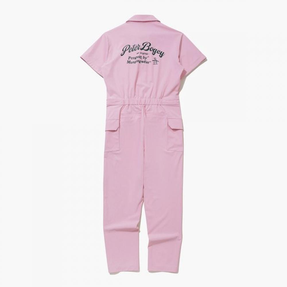 MunSingwear Women S Short Sleeve jumpSuit Pink Mq222pop41