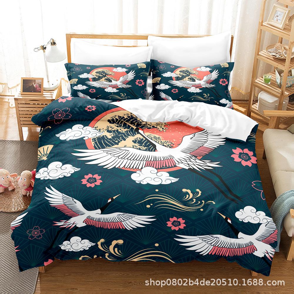 Fashion Technology Printing, 3D Digital Printing, Bedding, Duvet Covers, Pillowcases, Three-piece Sets