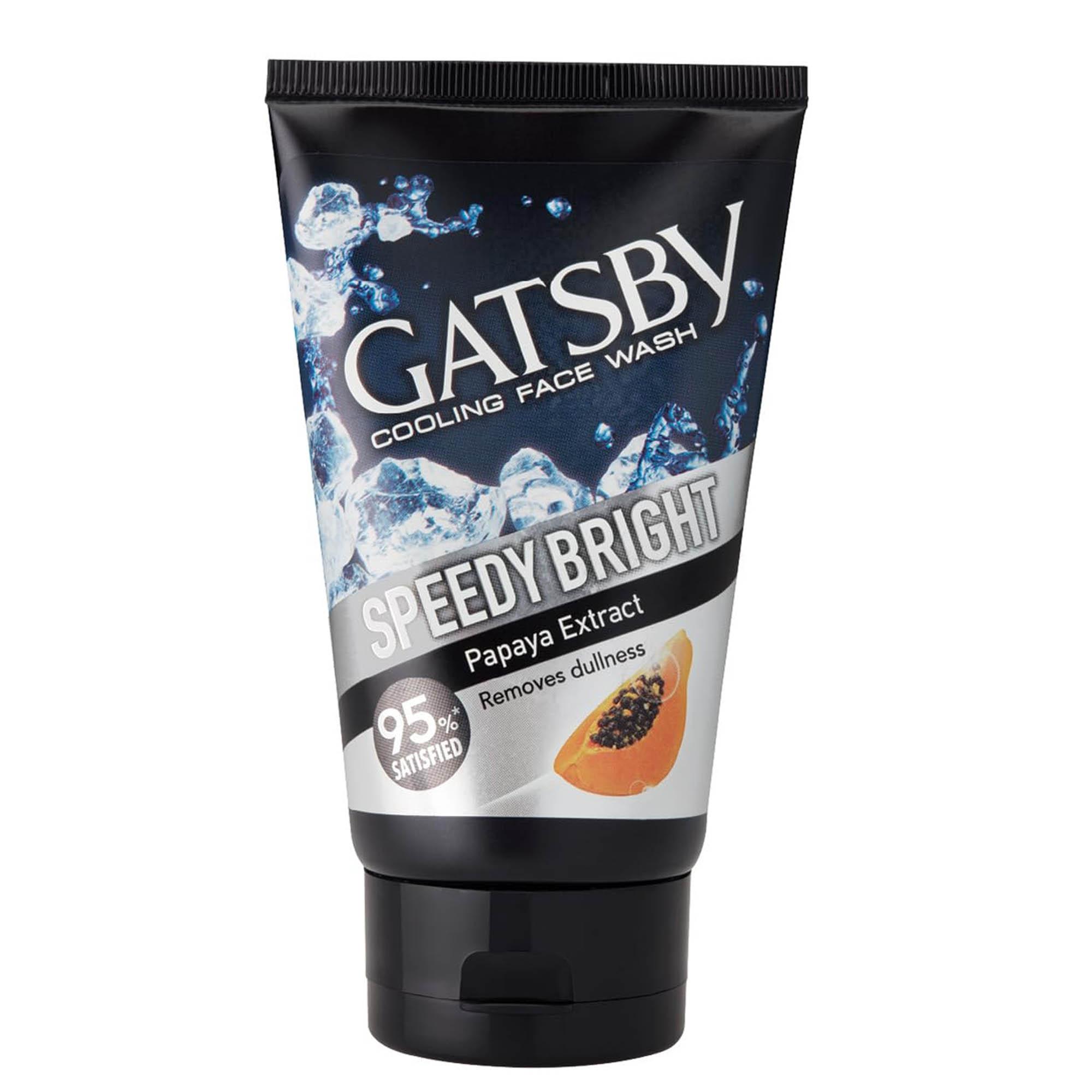 

Gatsby Охлаждающее средство для умывания 100г – Быстро осветляющий очищающий гель с экстрактом папайи, очищает тусклую кожу, освежающее средство для ежедневного умывания для мужчин