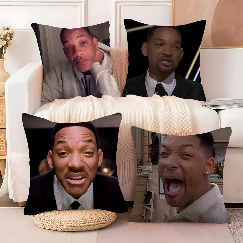 Funny Will Smith meme Pillow Case Home Living Room Decoration Linen Pillow Cases Cushion Cover