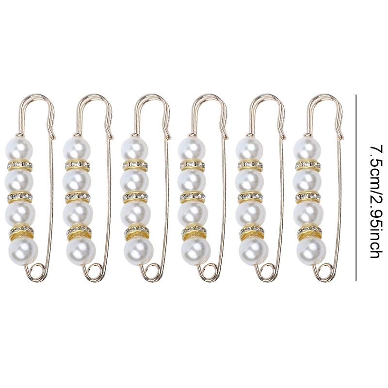 6PCS/Pack Pants Waist Fastener Pin Clips DIY Sewing-Free Buckles Waistline Adjusting Prop Suitable for Trousers Skirts Dress ZYF