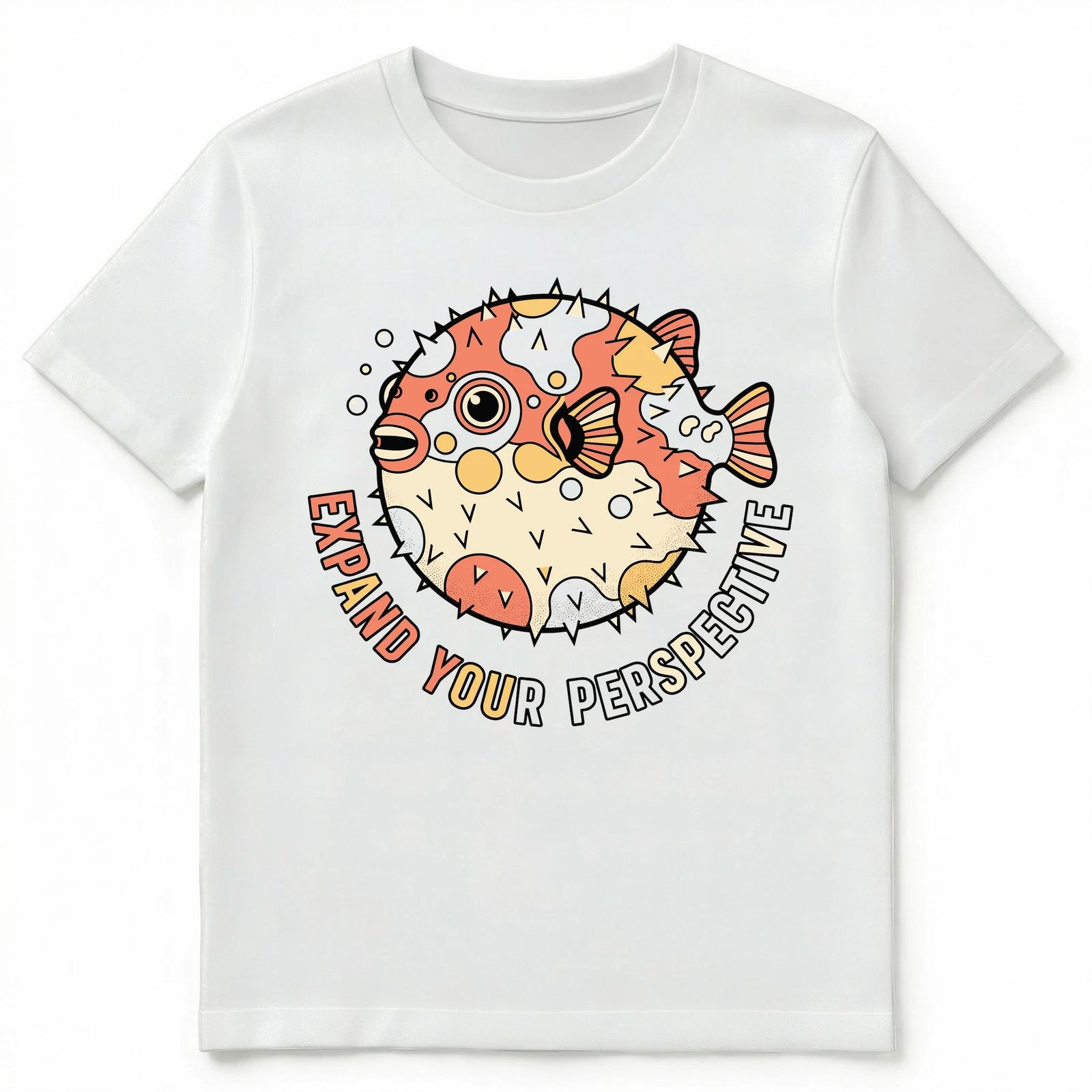 

Expand Your Perspective Puffer Fish Art Unisex T-Shirt M
