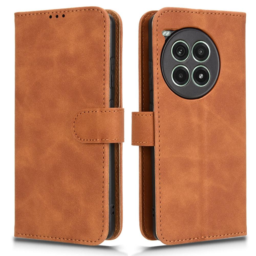 For OnePlus Ace 3 Pro 5G Case Skin-Feel Leather Anti-Drop Wallet Flip Phone Cover