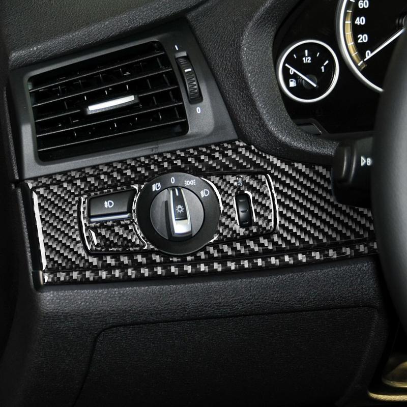 For BMW X3 F25 2011-2017 For X4 F26 2014-2017 Accessories Interior Dashboard Gear Outlet Full Set Kit Carbon Fiber Cover Sticker