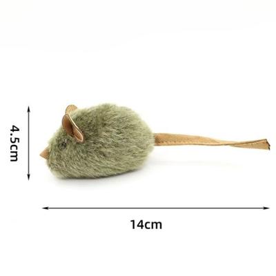 Mice Plush Cat Toy Simulation Mouse Automatic Chirping Interactive Mice Cat Toy Kitten Bite Resistance Toy Pet Supplies