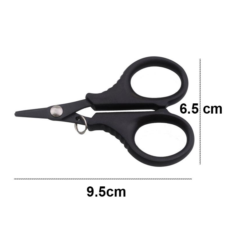 Portable Multifunction Fishing Scissor Stainless Steel Scissors Cut Pe Braid Line Lure Oxford Bag Fishing Tool Accessories