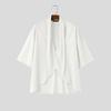 INCERUN Men's 3/4 Sleeve V-Neck Irregular Loose Fit Casual Holiday Kimono Cardigan Shirts