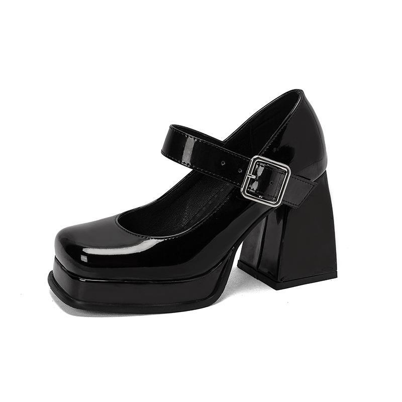 Women High Heels Sexy Ladies Ultra High Heel Sandals Graffiti Buckle Ultra High Waterproof Platform shoes