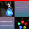 Silicone Triangle Shape Pendant for Dog Night Safety Waterproof Extended Battery Life Against Lost Feature