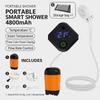 Portable Electric Shower Rechargeable Water Pump Self-Priming Shower Head for Home Dorm Camping Outdoor Bath